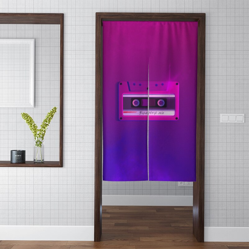 Japanse Klassieke Tapes Patroon Dikke Deur Gordijn Keuken Restaurant Zachte Korte Fluwelen Deur Gordijn Home Decor Shading Tapestry: Style09