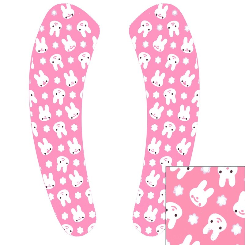 1Pair Portable Reusable Toilet Seat Covers Soft Washable WC Toilet Lid Cover universal Closestool Mat Seat Bathroom Accessories: Pink Rabbit