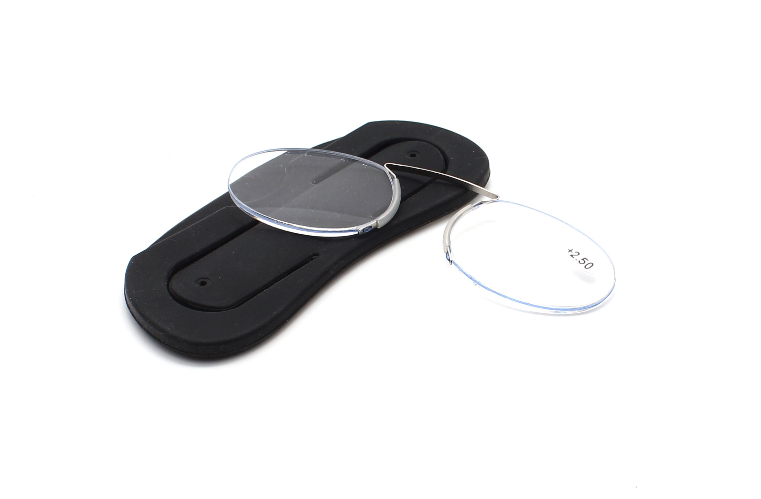Pince-nez Mini Nose Women Readers Mens Reading Glasses Man Presbyopia Glasses 1.0 1.5 2.0 2.5 3.0: +350 / Blue