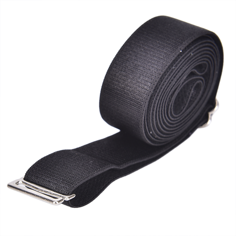 1pc Adjustable Shirt Belt Band Holder Casual Polyester Men shirts Best Tuck Stay Hold Up Clothes Accessories: black