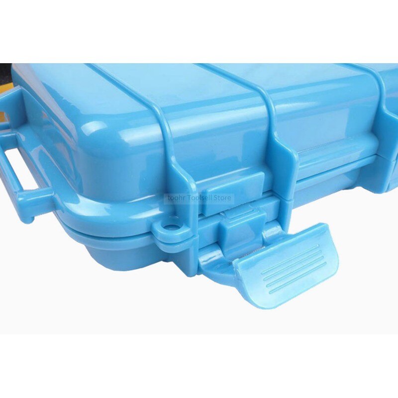 Caja de herramientas de plástico impermeable a prueba de humedad, contenedor hermético a prueba de golpes, caja de almacenamiento resistente a caídas, estuche de seguridad