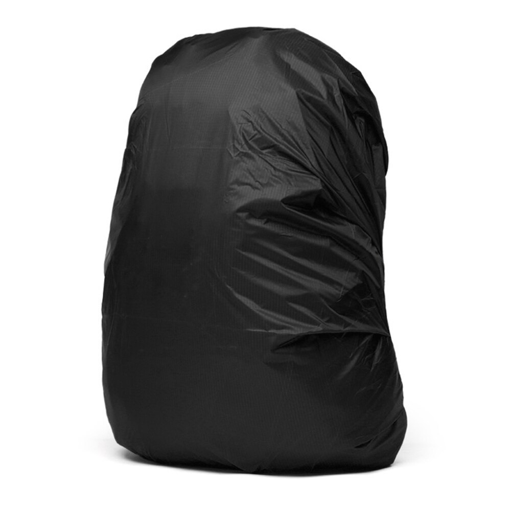 Waterproof Backpack Cover 30-45L Adjustable Bag Rain Cover for Cycling Hiking Camping Traveling Dust Raincover: Black