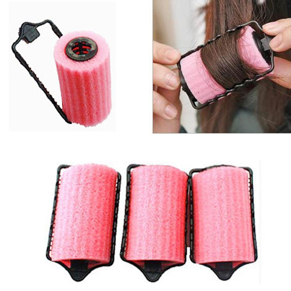 6 stks/set Grote Self Grip Haar Foam Rollers Cling Elke Grootte Geen Warmte Geen Clip Haar Curling Styling DIY magic Spiral Krulspelden Augustus 27