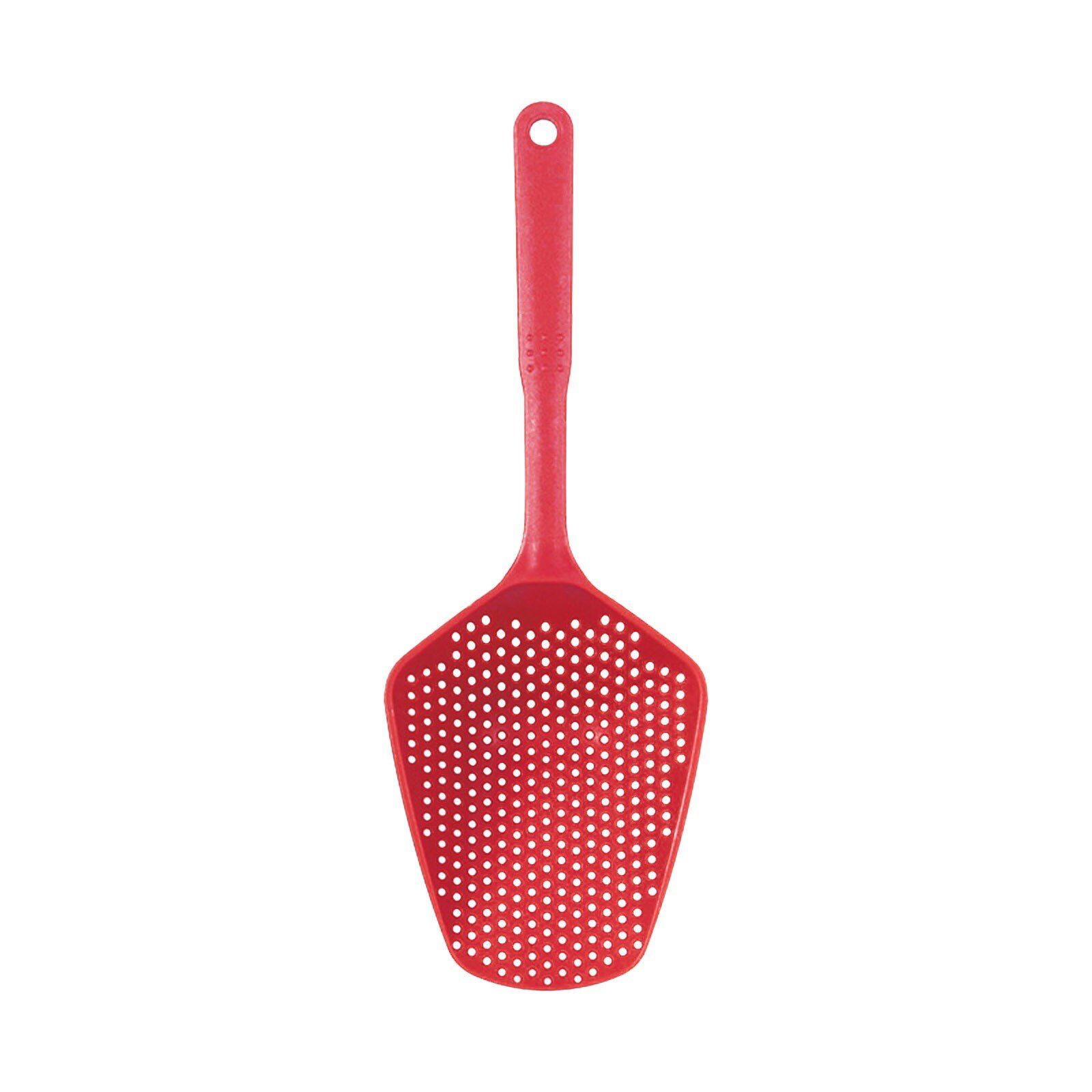 Colador de cuchara grande para cocina, resistente al calor colador de Pasta, cuchara de hielo de plástico, accesorios de cocina, 1 ud.: Rojo