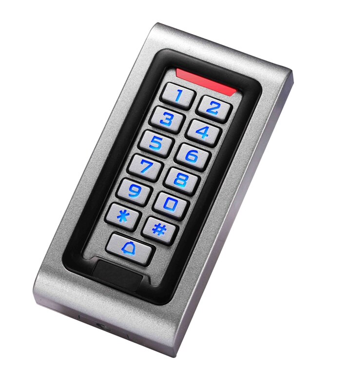 Waterproof RFID Keypad Door Access Control Stand-Alone of 2000 Users Wiegand 26-bit Support Proximity RFID Card: standalone reader