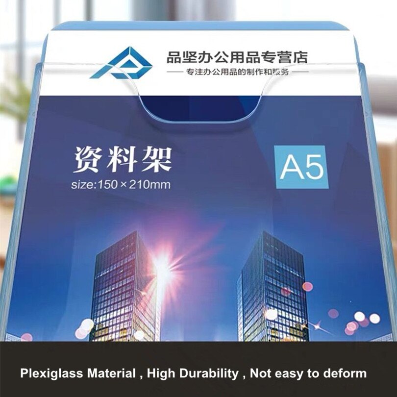 A4 Wall Mount Sign Holder Display Frame File Literature Pocket Holder Document Folder Organizer