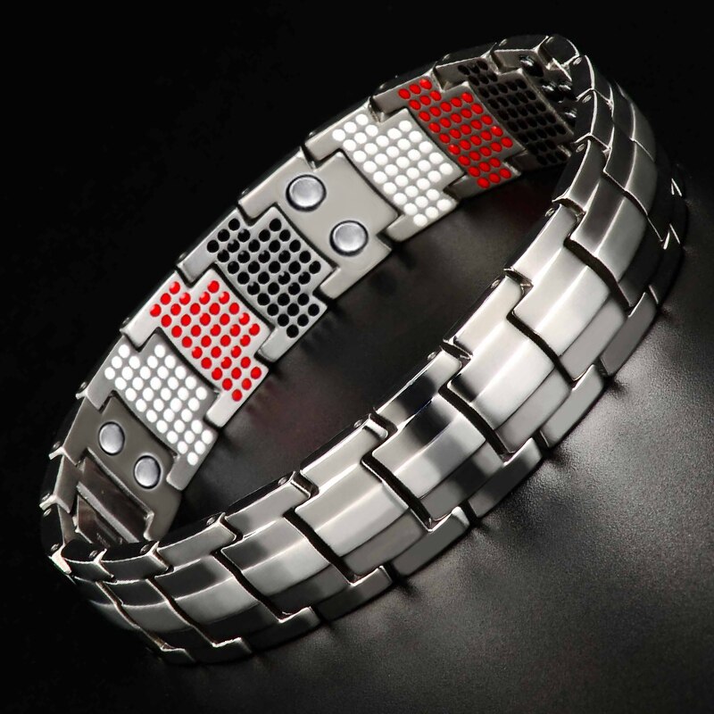 4 in 1 Herren Frauen Gesundheit Energie Armbinde Armreif für Arthritis verdrehte Gesunde Magnetische Armbinde für Frauen Energie Therapie Magneten