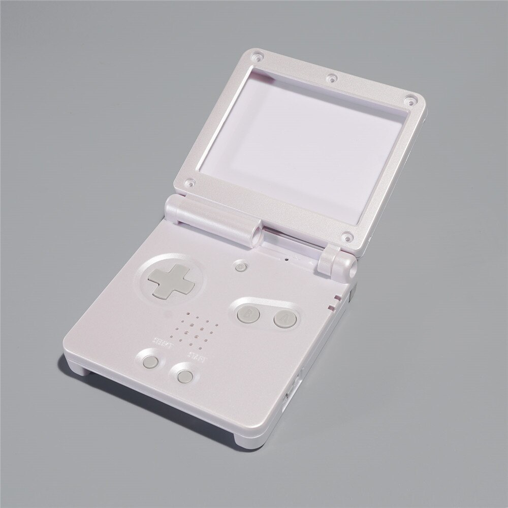 Reemplazo de PRE-CUTTING vivienda para GAMEBOY ADVANCE SP IPS LCD para GBASP IPS SHELL: PEARL WHITE