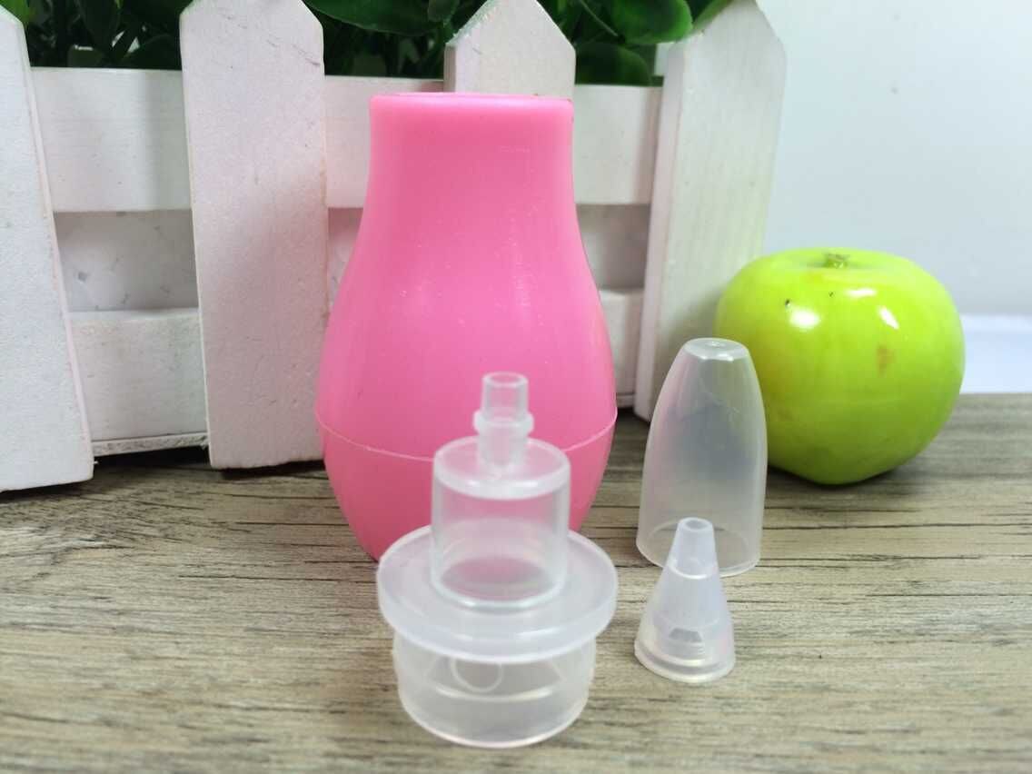 Silicone Baby Safety Baby Care Diagnostic-tool Vacuum Sucker Nose Cleaner Vacuum Suction Children Nasal Aspirator 2*2*8cm: Default Title