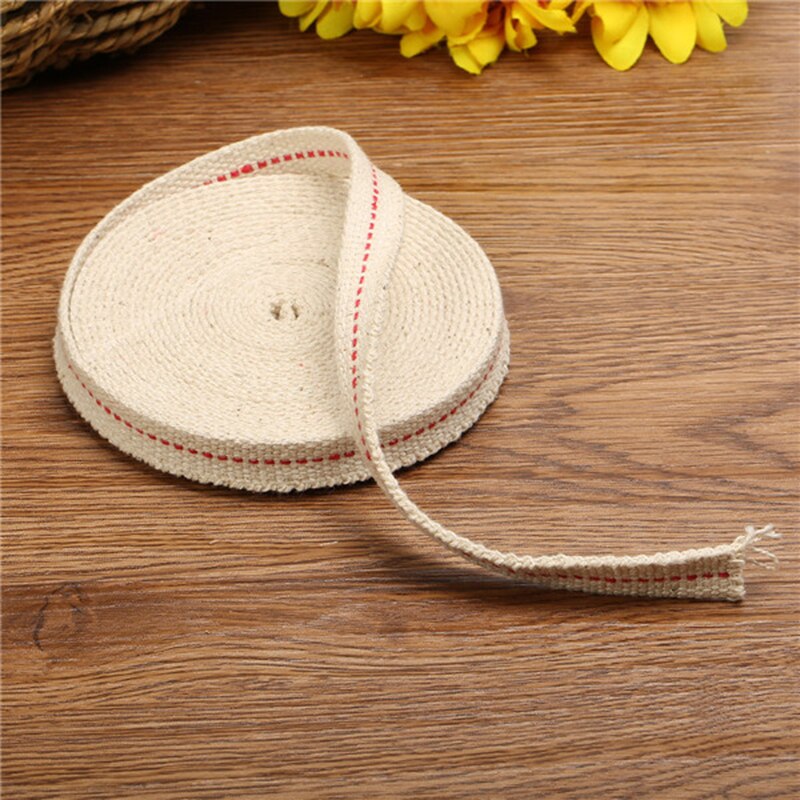 1 st. witte 4.5m platte katoenen alcohollonten voor olielampen, brander voor glazen olielampen, accessoires xbff