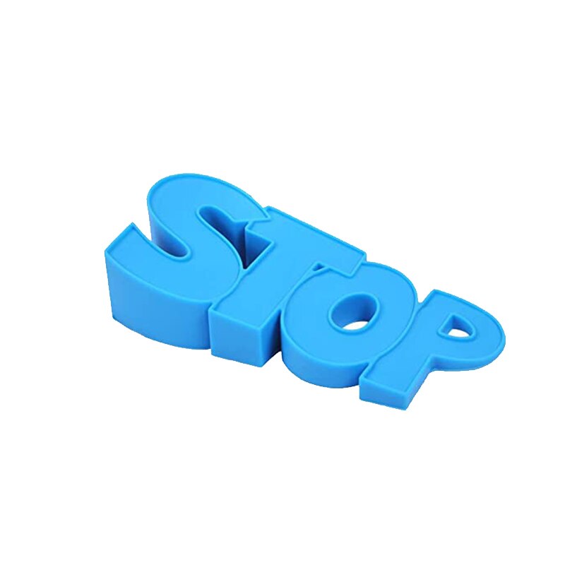 Rubber Door Stoppers Door Stop Wedge Rubber Door Stopper Doorstops Wedge Cute Children Exit Wind Gate Bottom Resistance: blue