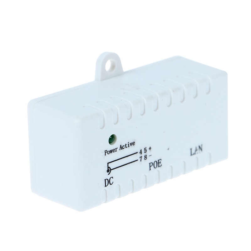 10/100Mbp 12V - 48V Passieve Poe Injector Splitter Wall Mount Adapter Voor Ip Camera Voip Telefoon netwrok Ap Apparaat Netwerken