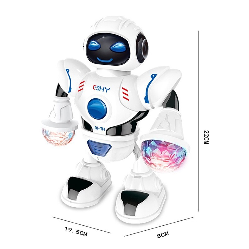 Electric Dancing Robot Toy With LED lighting Music Children's Educational Dance Swing Robot Toys for children