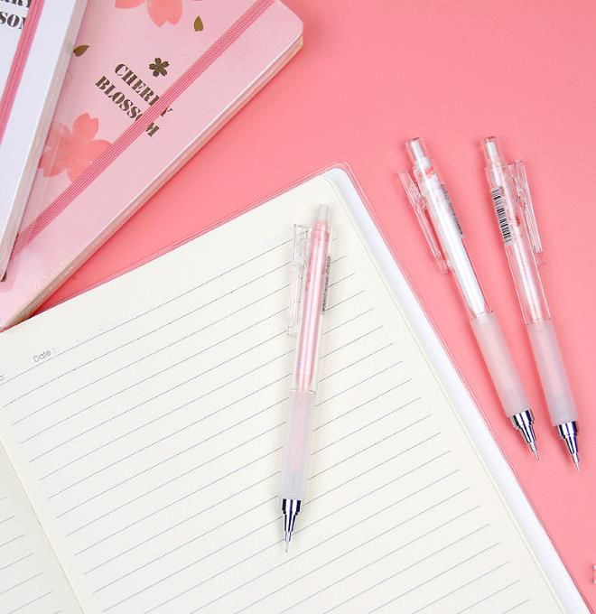 Precioso lapicero de flores de cerezo de Sakura japonés de 0,5mm para niños, papelería de estudiante, 1 Uds.