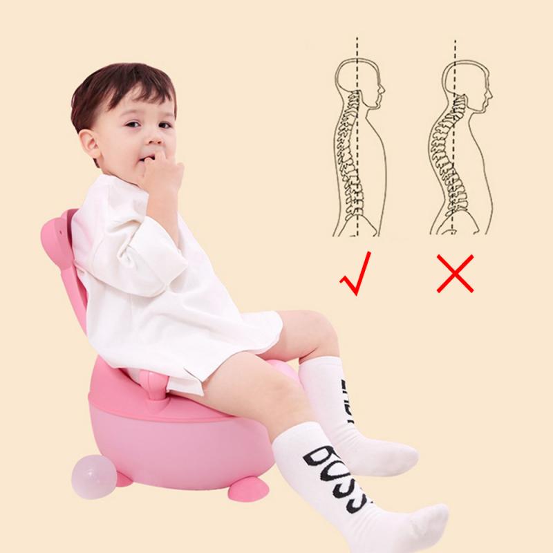 Przenośny pojemnik na przybory toaletowe dla dzieci składany fotelik dla niemowląt chłopcy dziewczęta z miękka poduszka Bebe nocnik siedzisko treningowe HWC