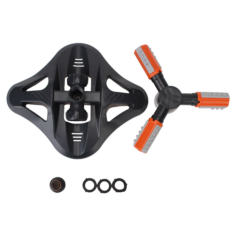 360 Degree Garden Agriculture Irrigation Device Lawn Sprinkler 3-arm Rotating Sprinklers Grass Lawn Automatic Watering Nozzles: A
