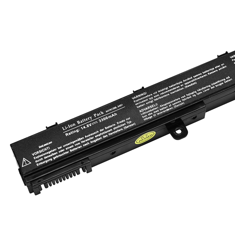ApexWay 14,8 V batería para ordenador portátil, X551M para Asus X551 X551C X551CA X451 X451C X451CA A41N1308 A31N1319 0B110-00250100 3300mAH 4 celular