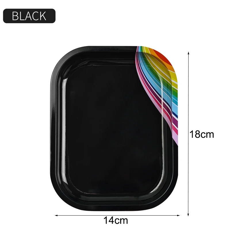 Cosmetic Storage Tray Manicure Nail Art Plate Stainless Steel Tweezers Clippers Pen Container Square False Nails Dish Tools: Dark Khaki