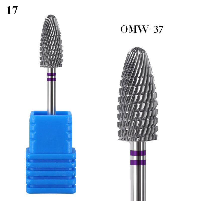 Nail Polisher Head Cutter Stainless Steel Carbide Manicure Cuticle Burr Drill Various Styling Options Clean Pedicure Tools: 17