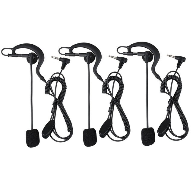 Fodsports V4 V6 interphone oreillette casque pour Football arbitre juge arbitrage vélo unilatéral écouteur: 3 pcs
