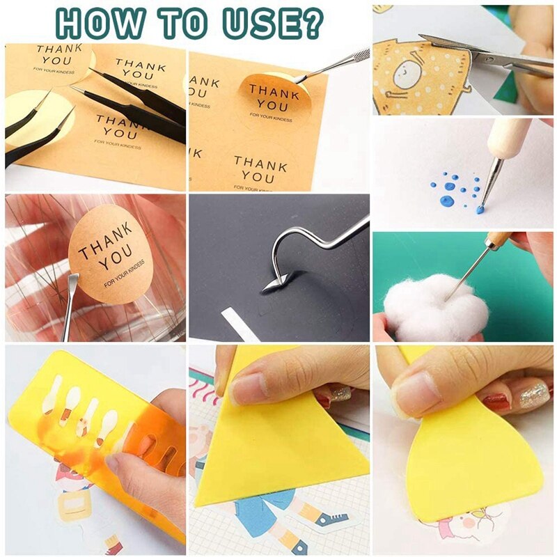 Weeding Tools for Vinyl Craft Weeding Tools Stainless Steel Craft Basic Set Tools Kits for Weeding Vinyl,Adhesive Vinyl