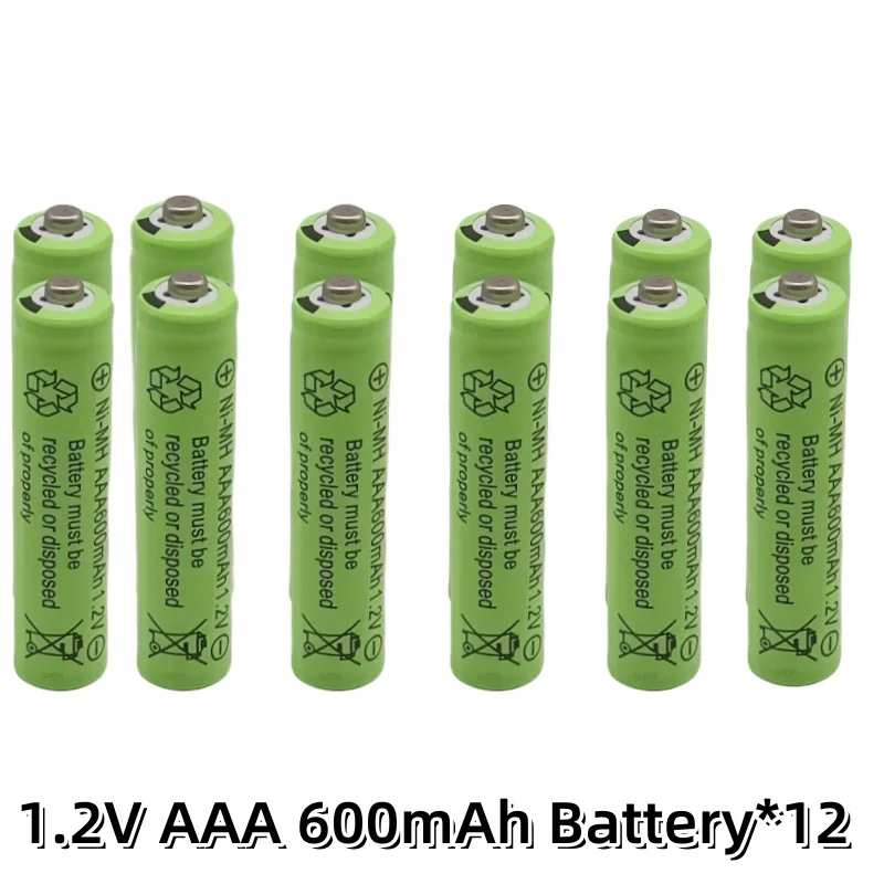 Nowy akumulator AAA 1,2 V 600 mAh Ni-MH akumulator lpega do pilota zabawkowego akumulatory AAA akumulator 1,2 V: Czekolada