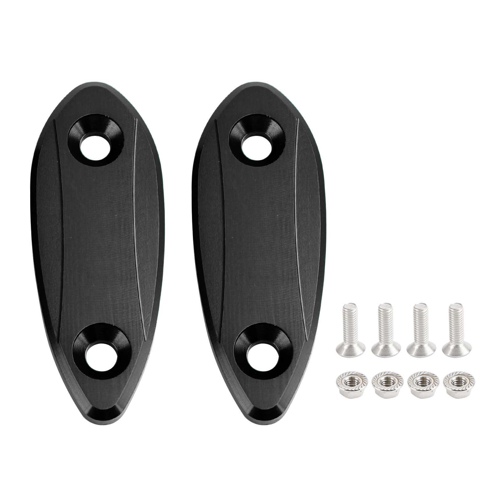 Artudatech CNC ALU Spiegel Blok Off Platen Voor Kawasaki Ninja 250/300/400/650 13-22
