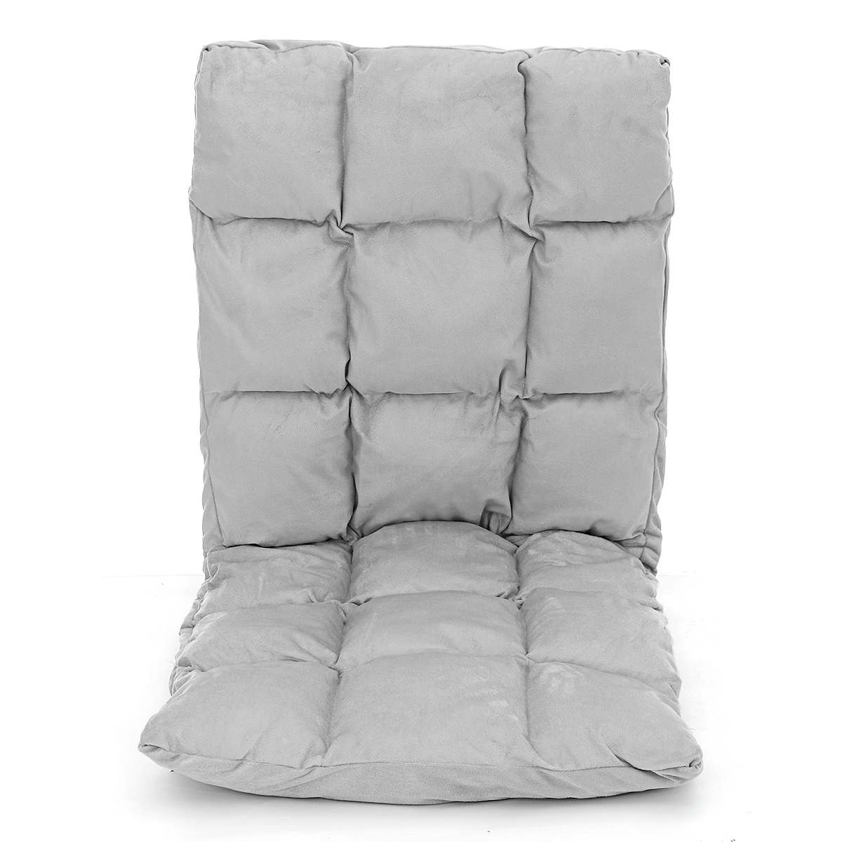 Tatami Bedroom Chair Floor Home Decor Small Foldable Lazy Sofa Chair For Reading 52x55x55CM: Light Gray