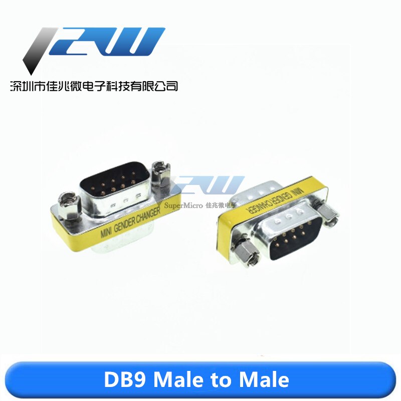 DB9/15/25-pin serial male and female converter adapter RS232 male to male to female to female COM port: DB9 Man to Man