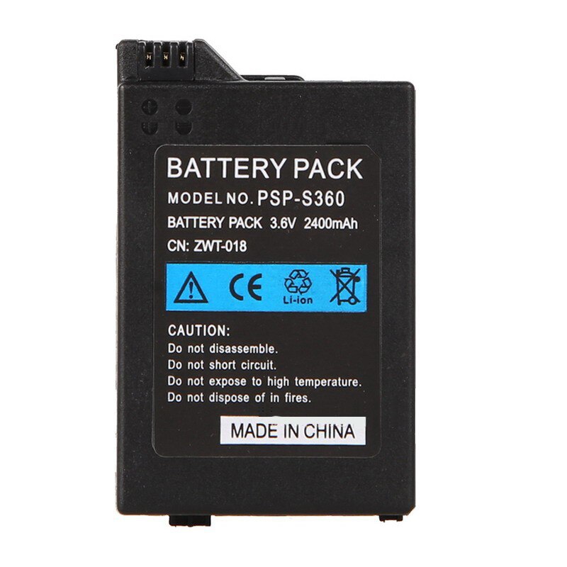 2400mAh Battery Pack for Sony PSP 2000 PSP 3000 PSP2000 PSP3000 PlayStation Portable Rechargeable Batteries 3.6V Power Bateria