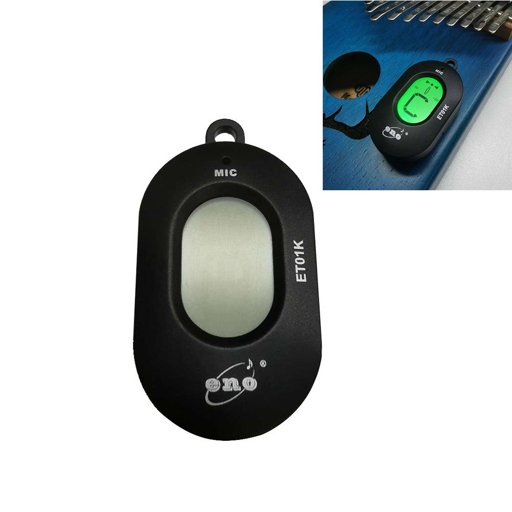 Et01k kalimba tuner 12 lige temperament auto-tune mode tuner til tommelfinger klaver mbira drejeadapter