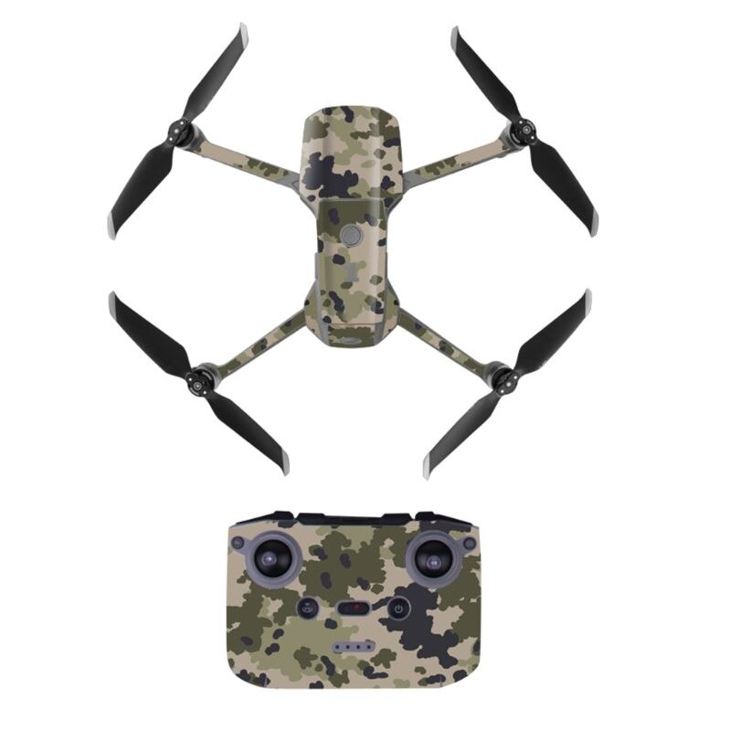 1 ensemble imperméable à l'eau PVC autocollants coloré Art décalque peau Film protecteur pour DJI Mavic Air 2 Drone corps bras télécommande: 4