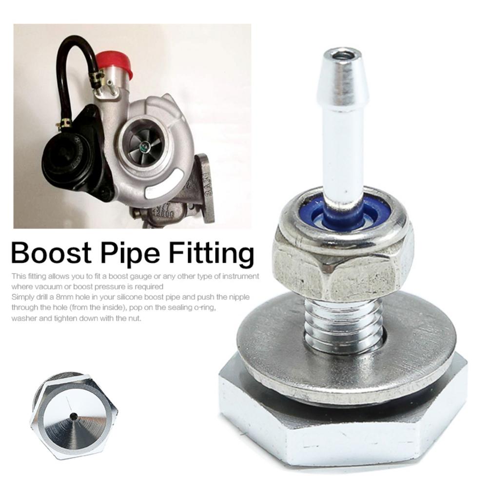 Turbocharger Silicone Pipe Boost Hose Nipple Turbo Adapter Vacuum Vac Gauge Fitting: Default Title