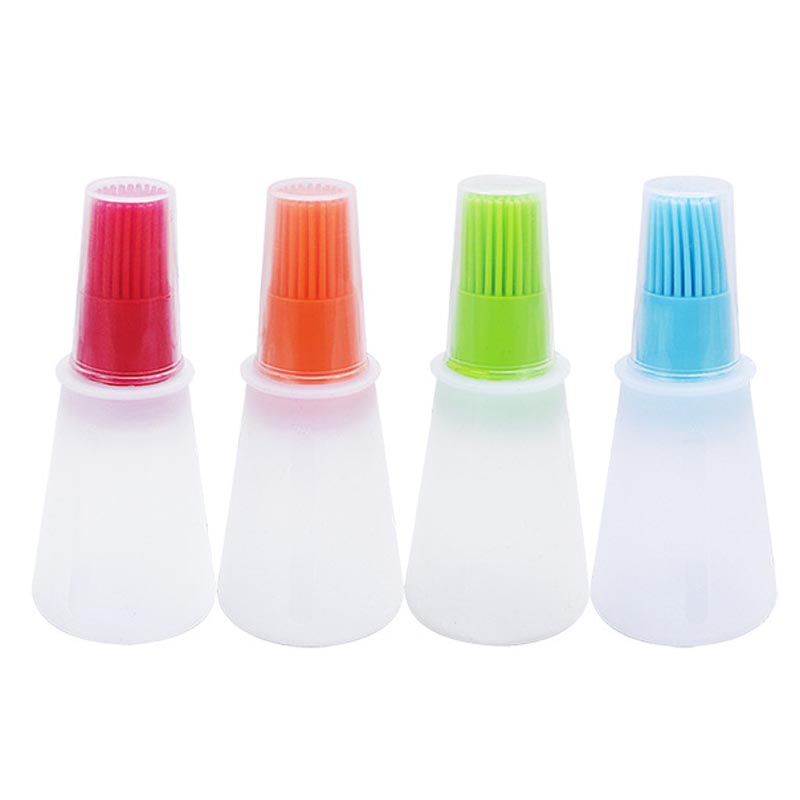 Brochas de silicona resistentes a la temperatura para batir barbacoa, brocha para botella de aceite, 1 Uds., accesorios para hornear, utensilios de cocina, utensilios para barbacoa