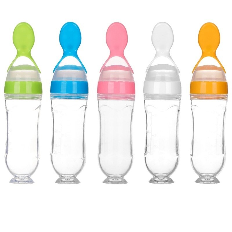 Siliconen Lepels Voor Voeden Geneeskunde Kids Peuter Bestek Gebruiksvoorwerpen Babylepel Fles Feeder Dropper Kinderen Accessoires Pasgeboren