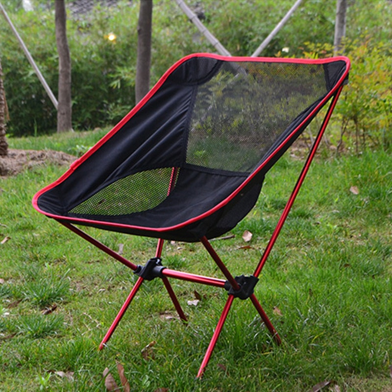 Outdoor Moon Chair 7075 Light Aluminum Camping Fishing Chair BBQ Folding Chair Beach Director Chair