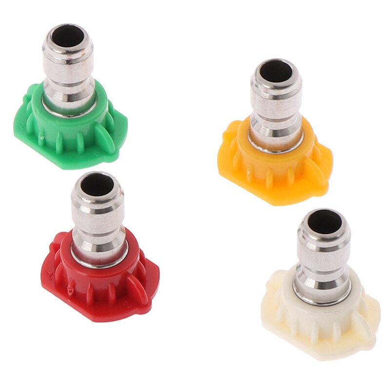1/4" Stainless Steel 4000 Psi Quick Connect High Pressure Spray Tip 0 15 25 40 65 Degree Nozzle 4.0 Orifice Size