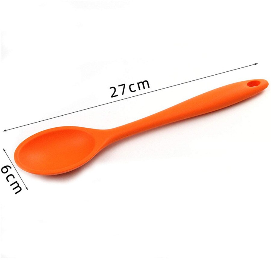 Kitchen Tools Kitchen Appliances High Temperature Resistance Mid-Length Silicone Spoon Kitchen Utensils For Cooking Baking