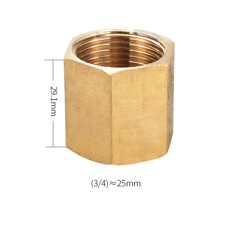 Brass Pipe Fitting Copper Hose Hex Coupling Coupler Fast Connetor Female Thread 1/8&quot; 1/4&quot; 3/8&quot; 1/2&quot; 3/4&quot; BSP For Water Fuel Gas: 06