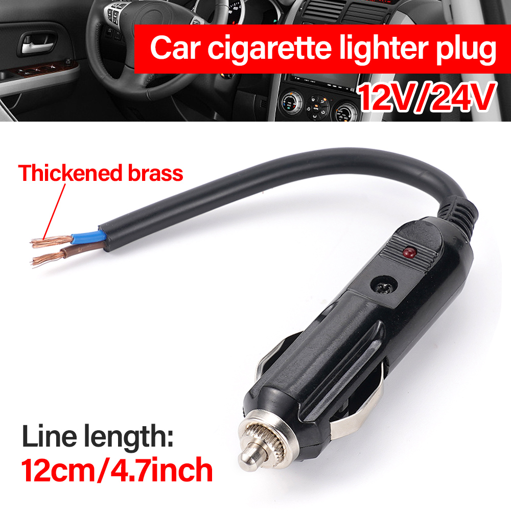12V 24V Stecker Zigaretten anzünder Steckdose Stecker mit LED Auto Zigaretten anzünder Schalt stecker