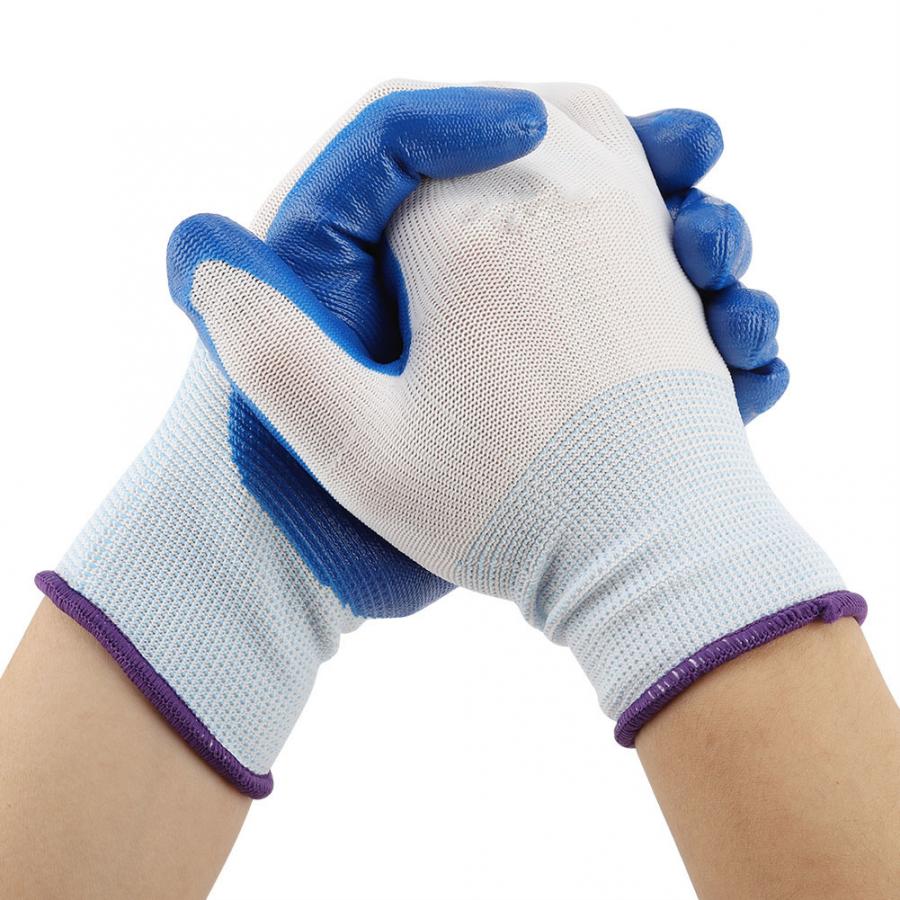 1 Paar Antislip Waterdichte Arbeid Werk Tuin Handschoenen Handling Handschoenen Huishoudelijke Schoonmaak Handschoenen