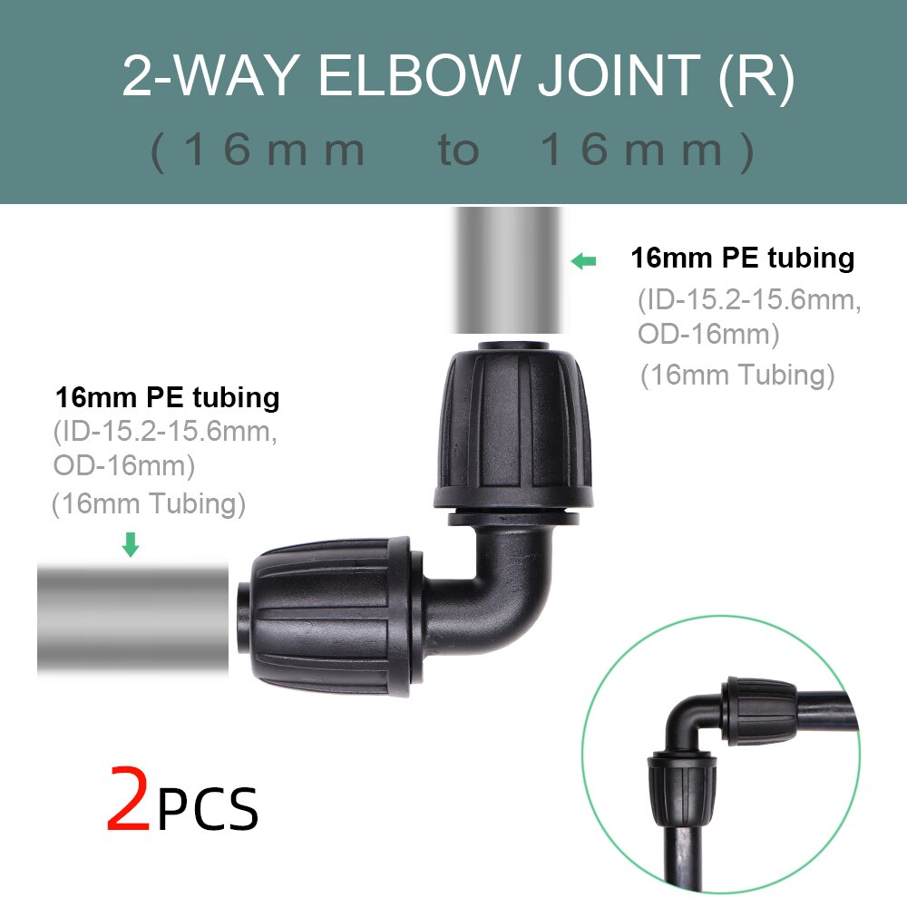 1/2 ''3/4'' 2-IN-1 Weibliche Gewinde zu 1/4'' 3/8'' 1/2'' Barb 2-Weisen 4-weisen Abgeschaltet Stecker Garten Bewässerung Kupplung Adapter: R-2PCS-2PCS