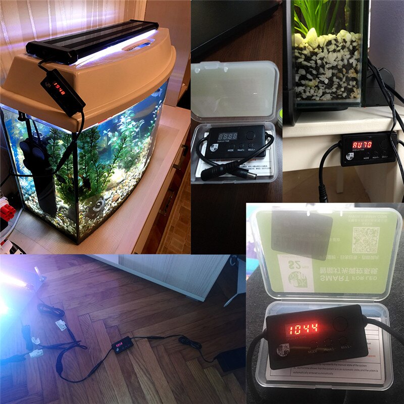 Controlador de atenuación de luz LED S2 PRO para acuario, sistema de atenuación de luz RGB para tanque de peces, amanecer y atardecer, con lámpara Chihiros
