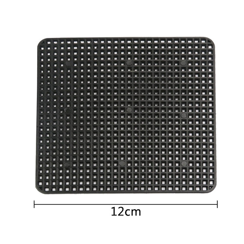 Plastic Flower Pot Bottom Hole Mesh Potted Plant Prevent Soil Loss Net Tools Black PAK55: Square  12cm