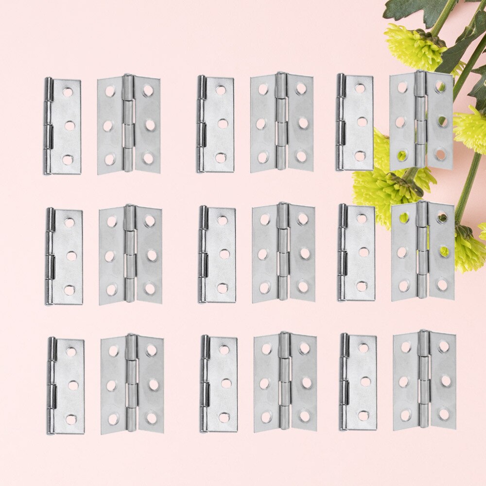 20pcs Door Hinge Useful Durable Premium Furniture Hinge Stainless Steel Hinges for Furniture