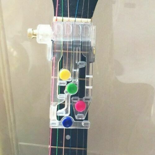 Plastic Guitar Learning System Teaching Aid Tuner Chord Tuner Guitar Training Tools