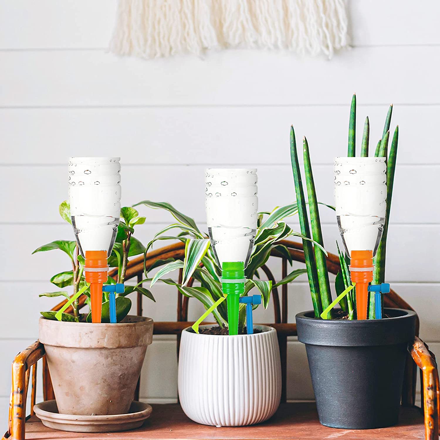 6/12/18PCS Auto Drip Irrigation Watering System Dripper Spike Garden Household Plant Flower Indoor Household Waterer Bottle Drip