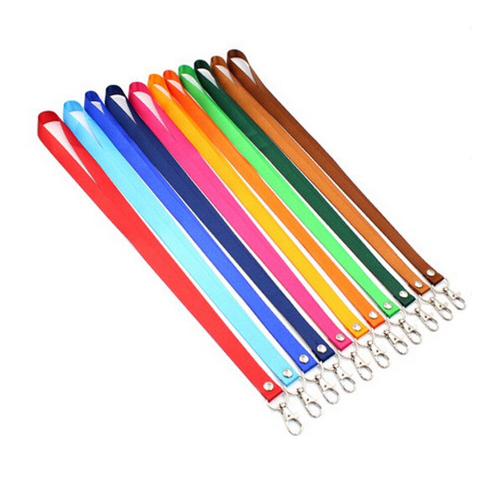 Correa de cuello para llaves, cordón para colgar tarjetas de identificación, nombre, insignia, teléfono móvil, DIY, 1 ud.