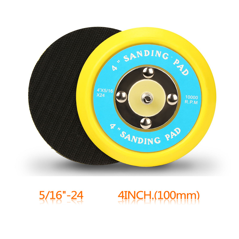 SPTA Backer Backing Plate Pad 2Inch/3inch/4inch/5inch/6inch Hook&amp;Loop For Air Sander Car Polisher Buffing -- Select Size: 4inches 5-16