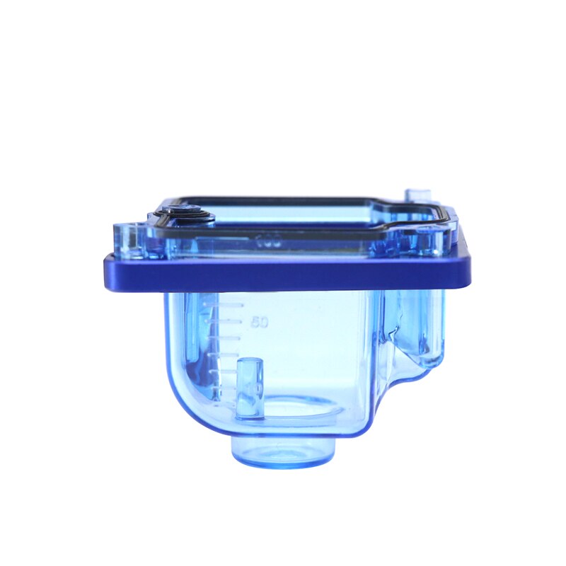 Alconstar-carburador PWK para motocicleta, cuenco flotador transparente de fondo transparente apto para carburador KEIHI PWK KSR EVO OKO KOSO de 21-34mm: A-Blue